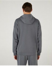 Resim Skechers M Essential Hoodie Sweatshirt Erkek Gri Sweatshirt S242110-003 Antrasit 