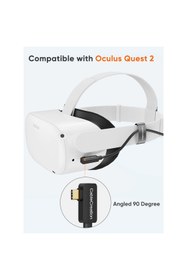 Resim cable creation CableCreation CC1100 Fiber Optik Type-c Kablo 5m (Oculus Quest Link Kablo, Tether Cable) 