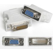 Resim DVI To VGA Dönüştürücü (Dvı Erkek - VGA Dişi) DVI 24+5 