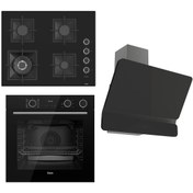 Resim Ferre FLAMEART SC Serisi Siyah Set (SC405-WFA + XE64CS +D080 ) - 65 cm'lik Kare Döküm Izgara-WOK 