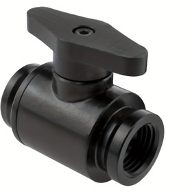 Resim 1 Adet Ağır Hizmet Tipi Su Soğutma Sistemi Küresel Vana - Çift İç Dişli (NPT) Kapatma Valfi, Siyah Boru Tıpa Valfi, Tesisat, HVAC, Boru Bağlantıları için (Erkek-Erkek Dişli Uçlar, Kolay Kurulum) 