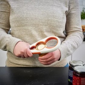 Resim Sumu Home Uppfylld Kavanoz Açacağı Beyaz-Turuncu 21 cm 