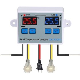 Resim Moveevo Akıllı Çift Kontrollü Dijital Termostat - Çift Ekranlı, Ayarlanabilir, Dc24v 