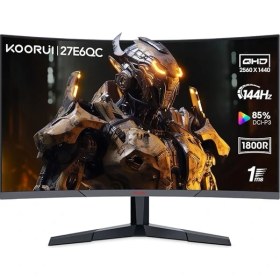 Resim Lidyahan Store Monitör 27E6QC 27 Inç, 165Hz, Qhd, 2560*1440, 1ms, Va, Adaptive Sync, Monitörler,gaming,hdmı 2.0*2, Dp 1.2*1, Eğilmek, -5~15°, Yukarı ve Aşağı, Görme Açısı 178°, VESA 75*75MM, Kırmızı Siyah 