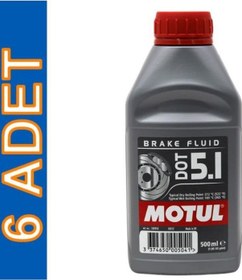 Resim Motul Dot 5.1 500 Ml Tam Sentetik Fren Hidrolik Yağı 6 Adet 