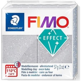 Resim Staedtler Fimo Effect Polimer Kil 812 Glitter Silver 