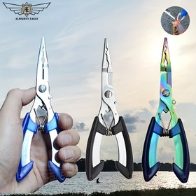 Resim Dayanıklı Paslanmaz Çelik Balıkçılık Pensesi, Makas ve Yem Kesici & Kancası Çıkarıcı - Tüm Balıkçılık İçin Çok Amaçlı Alet, Kaymaz Tutuşlu - Tatlısu, Tuzlusu ve Sinek Balıkçılığı için İdeal - Erkekler, Kadınlar, Baba, Anne için Mükemmel Hediye - ALMIGHTY EAGLE Marka, Ergonomik Saplar, Sağlam Yapı, Açık Hava Meraklıları 