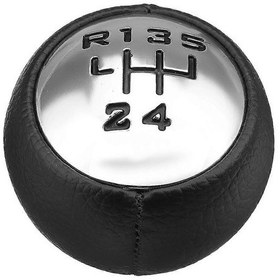 Resim Hızlı Pu Deri Vites Topuzu Başlığı Hentbol 307 3008 407 5008 807 C3 C4 C4 C8 Parlak Gümüş Siyah 