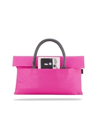 Resim Classone Byn-el006 Wtxpro Su Geçirmez Kumaş 13-14 İnch Bayan Laptop, Notebook, Apple Uyumlu MacBook Air El Çantası- Tote Bag- Pembe 