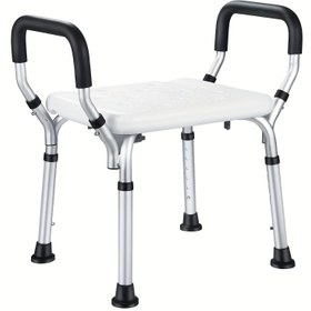 Resim Kolçaklı Duş Koltuğu, 150 kg Maksimum Yük Kapasiteli, Kaymaz Ayak Pedli Banyo Taburesi, Çocuklu ve Hamile Anneler İçin Yaşlılara Uygun Alet Gerektirmeyen Montaj, Yaşlı Bakımı,Engellilik Yardımı,Kompakt Duş Koltuğu,Kolçaklı Tabure,Yüksek Kapasiteli Oturma,Dayanıklı İnşaat,Hareket Yardımcısı,Ayarlanabilir Yükseklikte Tabure,Ev Bakım Ekipmanları 