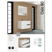 Resim Evros Oslo 80 cm Banyo Dolabı 