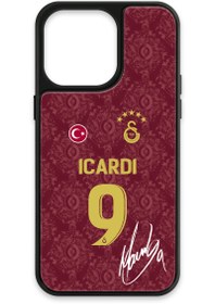 Resim Galatasaray Mauro Icardi 3. Forma İmzalı Cam Telefon Kılıfı - iPhone 15 Pro Max 