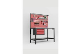 Resim Dorf 1,5 Metre 3 Çekmeceli Çalışma Tezgahı Boş 