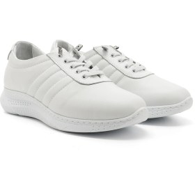 Resim Gönderi(R) Gönderi R Kadın Beyaz Bağcıklı Dolgu Taban Hakiki Deri Sneaker Ddza80742215 Beyaz 