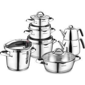 Resim Korkmaz Vertex Siyah 15 Parça Hiper Set 