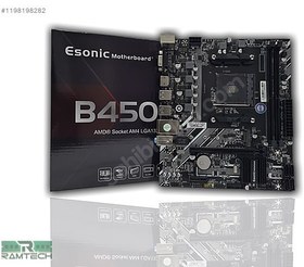 Resim ESONİC B450 ANAKART RYZEN 5 3600 İŞLEMCİ 32GB DDR4 RAM RGB FAN 