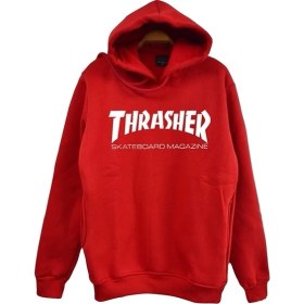 Resim Stonedfame Thrasher Baskılı Çocuk Sweatshirt 