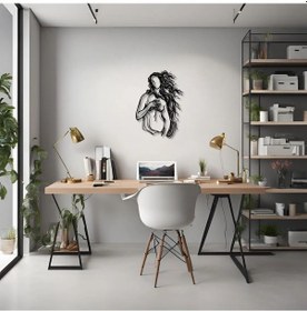 Resim Lazer Kesim Metal Duvar Dekoru Venüs'ün Doğumu 1 Birth Of Venus 1 Metal Duvartablosu Sanat 