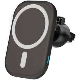 Resim iPhone 12 13 14 Pro Max Mini Uyumlu Magsafe 15 W Kablosuz Araç Şarj Aleti 