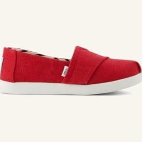 Resim Kadın Espadril 10022087 Toms Alpargata Classic Heritage Canvas Red 