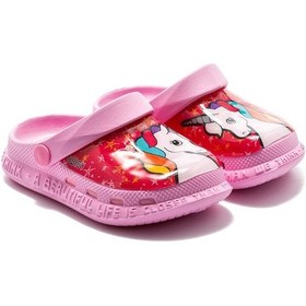 Resim Twigy Unıcorn Çocuk Sabo Terlik Pembe 22/29 DD1007 Pembe 