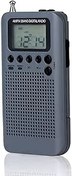 Resim HRD-104 Taşınabilir AM/FM Stereo Radyo Cep 2-Band Dijital Ayarlama Radyo Alıcı Açık Radyo w/Kulaklık İpi 1.3 inç LCD Ekran-Sazoley 