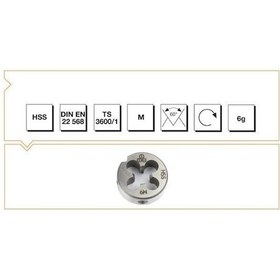 Resim Mte Metrik Normal Diş Paftaları Hss M 6 