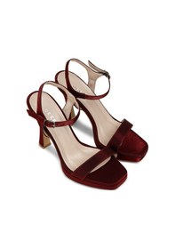 Resim Deery Kadın Bordo Saten Abiye Ayakkabı - Sm198zbrdm01 Bordo 