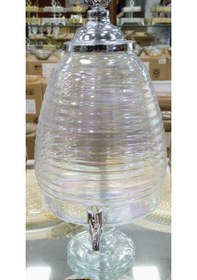 Resim 6 Litre Cam Sebil Kapaklı Musluklu Şerbetlik Parti Damacanası Çeşmibülbül Ayaklı Tüm Sıvılar içindir 