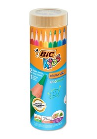 Resim Bic Evolutıon Jumbo Üçgen 12+1 Metal Tüp Kuru Boya Kalemi 