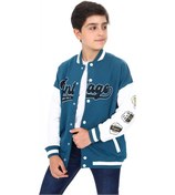 Resim Toontoy Erkek Çocuk Baskılı Kolej Hırka Petrol Mavi 