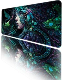 Resim HELİXSUN 70x30 Cm Gaming Oyuncu Mouse Pad Kaymaz Taban Büyük Klavye Fare Altlığı Mousepad Forest-gırl 