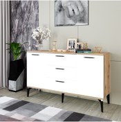 Resim Kalender Dekor Almata Çok Amaçlı Dolap, Modern Konsol, Mutfak Dolabı, Şifonyer Alt02 