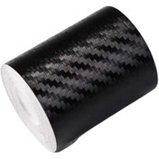 Resim Siyah Karbon Folyo Şerit 9 cm x 5 Metre 