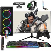 Resim Zeiron AMX30 AMD Ryzen 5 3600 8GB 500GB + 120GB SSD RX550 23.8" Masaüstü Bilgisayar 