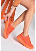 Resim Fox Shoes P602045002 Turuncu Süet Kadın Spor Ayakkabı Sneakers Turuncu 