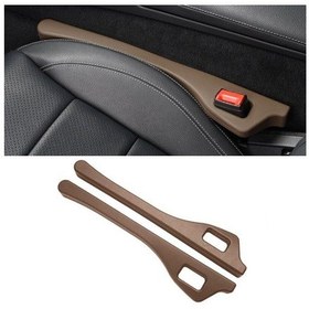 Resim 1 Çift Araba Koltuğu Boşluk Çubuğu Araba İç Kol Dayama Kutusu Kutusu Boşluk Sızdırmaz Dolgu Kahverengi 