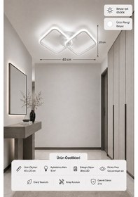 Resim Tilya Led Plafonyer Avize Beyaz Işık 