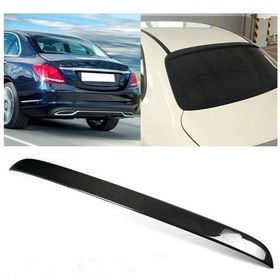 Resim Mercedes W205 2014-2019 Plastik Parlak Siyah Cam Üstü Spoiler 