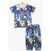 Resim Breeze Bebek Pijama Takımı Vahşi Doğa Temalı Petrol Yeşili (9 Ay) Petrol Yeşili|9 Ay 