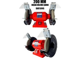 Resim Dynamic Tech Daflong Profesyonel Çark Motoru Zımpara Balta Bıçak Bileme Makinesi Taş Motoru Taşlama 200 mm 