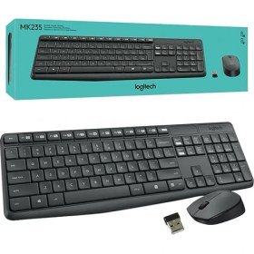 Resim Logitech MK235 Kablosuz Klavye Mouse Set [efsngrck] 