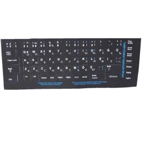 Resim Addison 300169 Rusça Q Siyah Klavye Stiker 