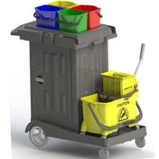 Resim Dolaplı Paspas Arabası EMS