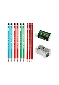 Resim Faber-castell Kurşun Kalem Seti +silgi+kalemtraş Diğer 
