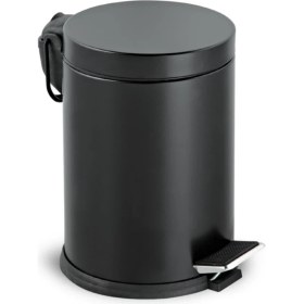 Resim Paslanmaz Çelik Pedallı Çöp Kovası 12 Litre, Ev, Ofis, Banyo, Mutfak Için Ideal 