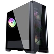 Resim Frisby FC-9455G Vetro 850W 80+ Bronze 4x120MM RGB Fan Temperli Cam USB 3.0 ATX Mid-Tower Gaming Kasa Frisby