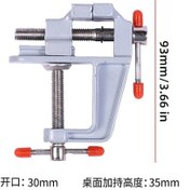 Resim 83mm Mini Masa Mengenesi - Laboratuvar & Hobi İçin Çift Ayarlı Kırmızı Düğmeli 