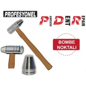 Resim Pdr Kaporta Çekiç Alüminyum Bombelı Noktalı Büyük 