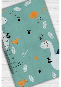 Resim Homshtag Oğlum Büyüyor Metreli Yeşil Çocuk Odası Halısı Minimal Çocuk Halısı Çok Renkli 